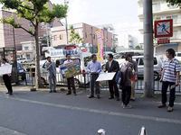 鳩山首相辞任緊急街頭宣伝
