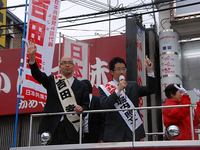 比例候補街頭宣伝