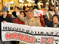 秘密保護法反対デモ