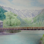 旅(上高地・沖縄・広島)と京都の水彩画 旅(上高地・沖縄・広島)と京都の水彩画